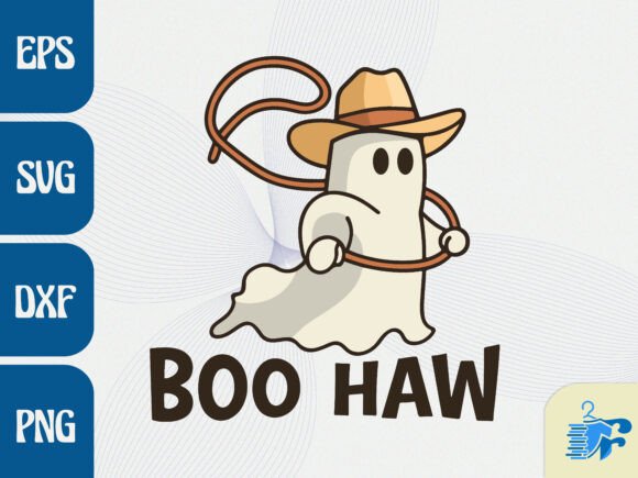 Boo Haw Cow Ghost Western Halloween
