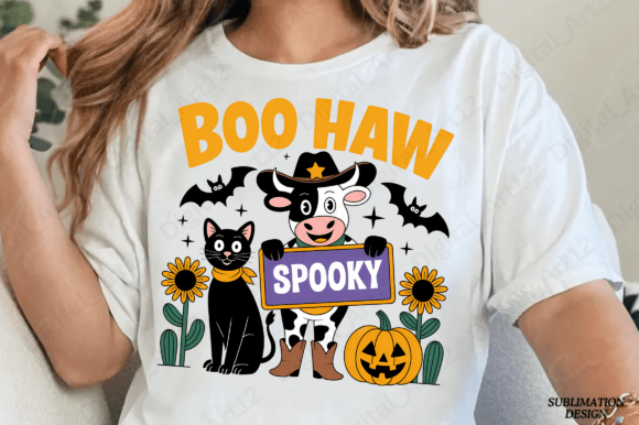 Cow Spot Ghost Western, Funny Halloween Design Review
