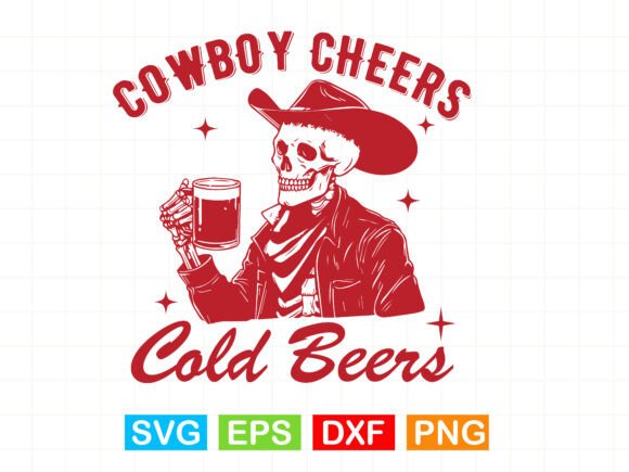 Cowboy Cheers Cold Beers T-Shirt Design Review