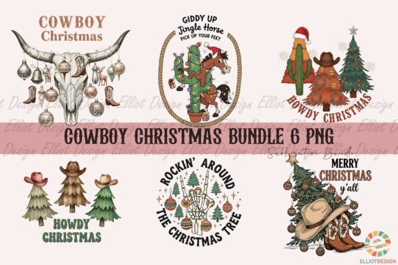 Cowboy Christmas Bundle 6 Png Review