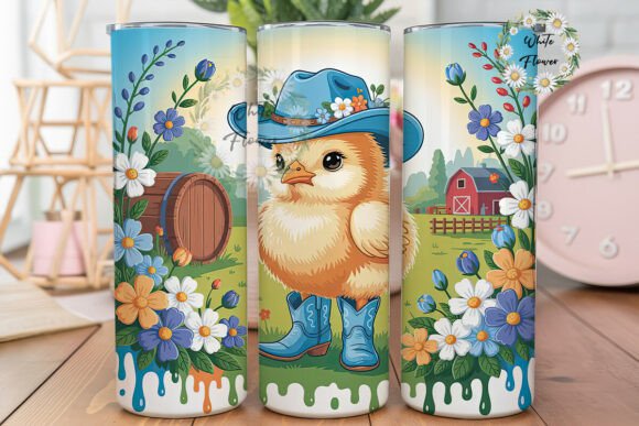 Cute Cowboy Chick Tumbler Wrap Design Review