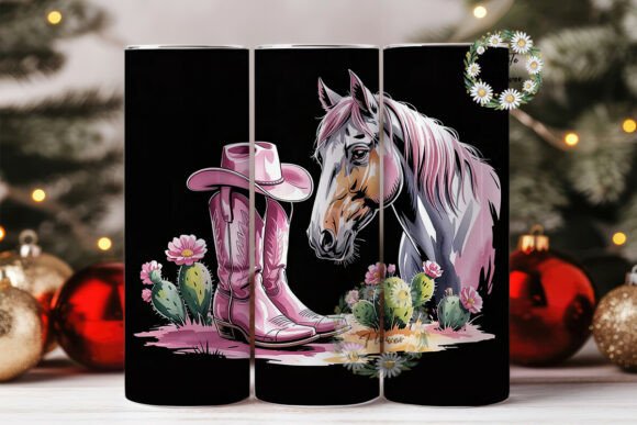 Pink Western Horse Tumbler Wrap Review