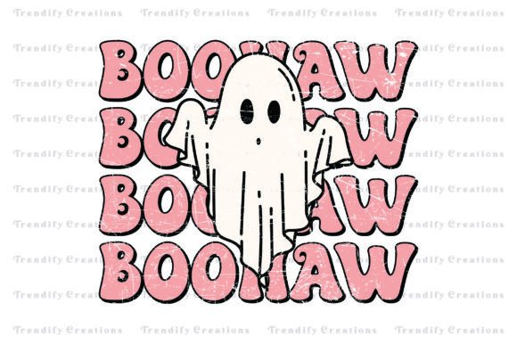 Spooky Boo Haw PNG: A Bold Halloween Statement for Embroidery Projects