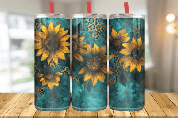 Turquoise Sunflower Western Tumbler Wrap Review