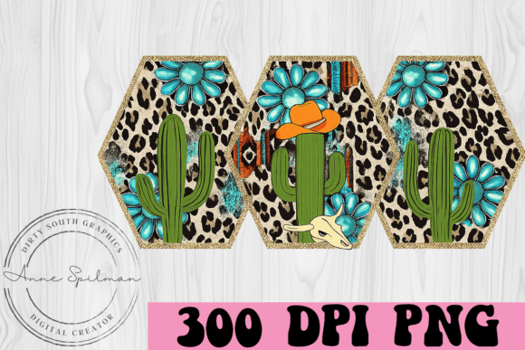 Western Glitter Cactus Frames: A Bold Embroidery Design for the Right Projects